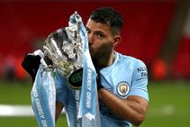 Pep Guardiola Sergio Aguero Manchester City