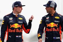 Daniel Ricciardo Max Verstappen Red Bull Crash Azerbaijan Grand Prix