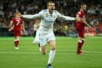 Real Madrid Liverpool Champions Gareth Bale Overhead Kick