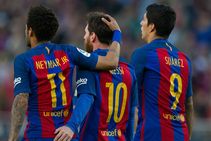 Neymar Misses Lionel Messi Luis Suarez Barcelona Psg