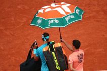 French Open 2018 Nadal Delayed Rain As Djokovic Eases Through