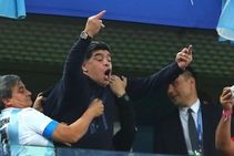 Maradona Argentina World Cup Win Sweary Celebration