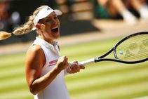 Kerber Pounces Error Strewn Ostapenko Display Reach Wimbledon Final Serena Williams Goerges