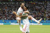 Diego Costa Spotted Trying Stop Spain Teammate Koke From Taking Vital Penalty