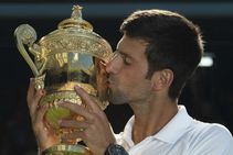 Novak Djokovic Wimbledon Champion Improvised Trophies Boy