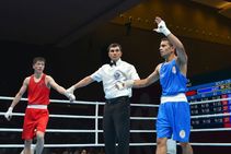 Boxing Vikas Krishan Amit Semis At Asian Games 2018 Sarjubala Devi Dheeraj Out