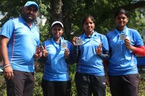 Asian Games 2018 Indian Women S Compound Archery Team 2nd Asiad Ranking Round