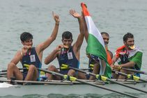Asian Games 2018 Indian Rowers Claim Gold Quadruple Sculls