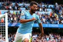 Manchester City 6 Huddersfield 1 Sergio Aguero Hat Trick