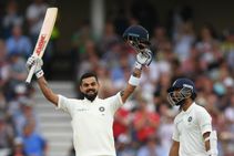 Virat Kohli Blows Flying Kiss Wife Anushka Sharma Nottingham Test India Vs England