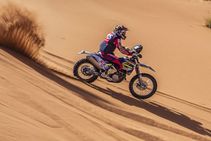 Panafrica Rally Sherco Tvs Factory Rally Team Dominate Stage 1 Aravind Pulls Out Due Injury