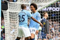 Manchester City Fulham Leroy Sane Raheem Sterling David Silva Bernardo Arsenal Chelsea Win