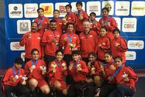 Boxing Junior Girls Set Polish Rings On Fire Bag 13 Medals Including 6 Gold