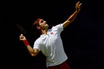 Us Open 2018 Roger Federer Serving Imitation Nick Kyrgios