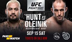 Ufc Fight Night 136 Hunt Vs Oliynyk Fight Card Tv Schedule