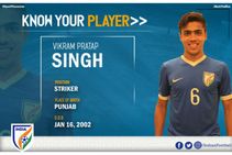 Afc U 16 Championship India U 16 Striker Vikram Pratap Singh Instincts