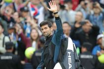 Djokovic Dazzles But Del Potro Feels The Strain Shanghai