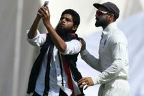 Hyderabad Test Another Fan Breaks Security Cordon Take Selfie With Virat Kohli