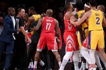 Nba News Hands Down Suspensions For Los Angeles Lakers Houston Rockets Fight Brandon Ingram Out For 4 Games Rajon Rondo Chris Pauls