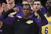 Watch Rajon Rondo Chris Paul Exchange Punches In Lakers Home Opener Video