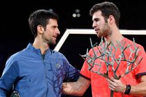Novak Djokovic Karen Khachanov Paris Masters