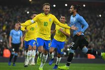 Brazil 1 Uruguay 0 Neymar Penalty