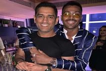 Ms Dhoni Hardik Pandya Bonding During Sakshi Dhoni S Birthday Bash