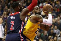 Lebron James Los Angeles Lakers Washington Wizards John Wall Nba