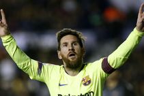 Messi Scores Hat Trick As Barcelona Rout Levante Extend Stay