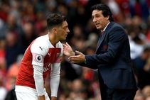 Arsenal Unai Emery Mesut Ozil North London Derby