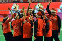 Pbl Hyderabad Hunters Seal Home Tie Against Chennai Smashers