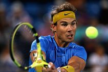 Rafael Nadal Return World Tennis Championship Kevin Anderson Novak Djokovic