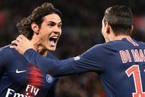 Paris Saint Germain 4 Rennes 1 Di Maria And Cavani Shine In Neymars Absence