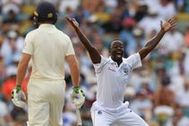 England 77 All Out Roach Stars West Indies First Test Day Two Report