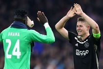 Ajax V Real Madrid Frenkie De Jong Matthijs De Ligt Hakim Ziyech