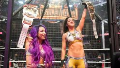 Sasha Banks Bayley Create History At Wwe Elimination Chamber