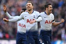 Tottenham 3 Leicester City 1 Eriksen Son Seal Victory After Vardy Misses Penalty