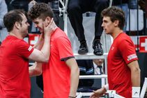 Davis Cup Switzerland Russia 15 Year Old Jerome Kym Germany Hungary
