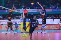 Pro Volleyball League Black Hawks Hyderabad Edge Past Ahmedabad Defenders