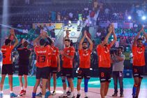 Pro Volleyball League U Mumba Volley Beat Chennai Spartans