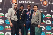 Wrestling Bajrang Punia Bags Gold Bulgaria Dedicates Medal Wing Commander Abhinandan Varthaman