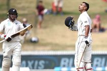Jeet Raval Tom Latham New Zealand Bangladesh 1st Test Day 