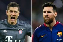 Champions League Last 16 Opta Numbers Robert Lewandowski Lionel Messi Goals