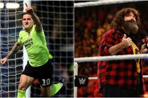 Billy Sharp Mick Foley Visits Sheffield United Striker Wwe News