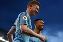 Manchester City 2 Cardiff City 0 Premier League Match Report Kevin De Bruyne Leroy Sane Goals