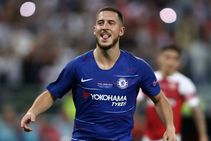 Europa League Hazard Strikes Twice As Chelsea Thrash Arsenal For Title