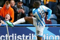 Huddersfield Town Manchester United Isaac Mbenza