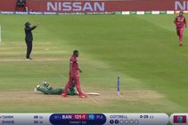 Icc World Cup 2019 Sheldon Cottrell S Superb Reflex Throw Runs Tamim Iqbal Out Watch