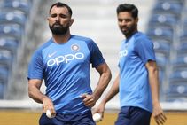 World Cup India Training Dhoni Perfects Sweep Shot Bhuvi Bowls Full Tilt As Chief Selector Keeps