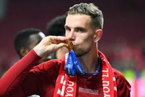 Jordan Henderson Father Embrace Liverpool Champions League Win